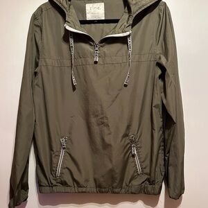 Zine Clothing Olive Green Windbreaker